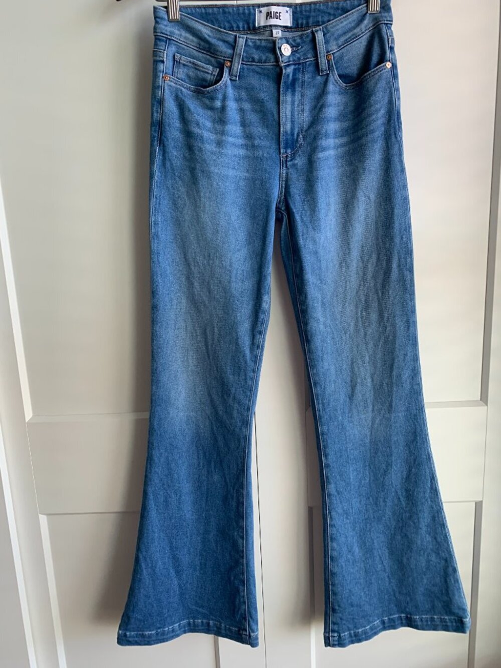 PAIGE GENEVIEVE HIGH RISE FLARE JEAN Women's size 27